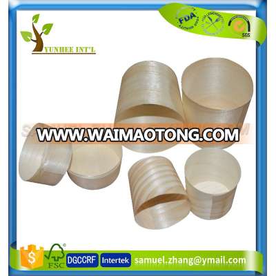 Disposable Round Wood Mini Dessert Cup