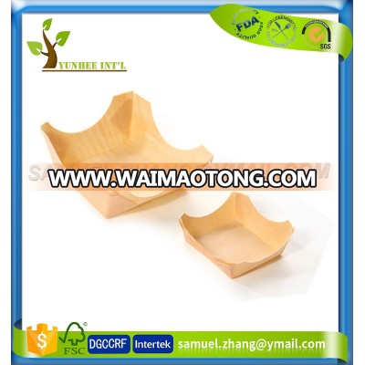 Disposable Square Wood Mousse Cup